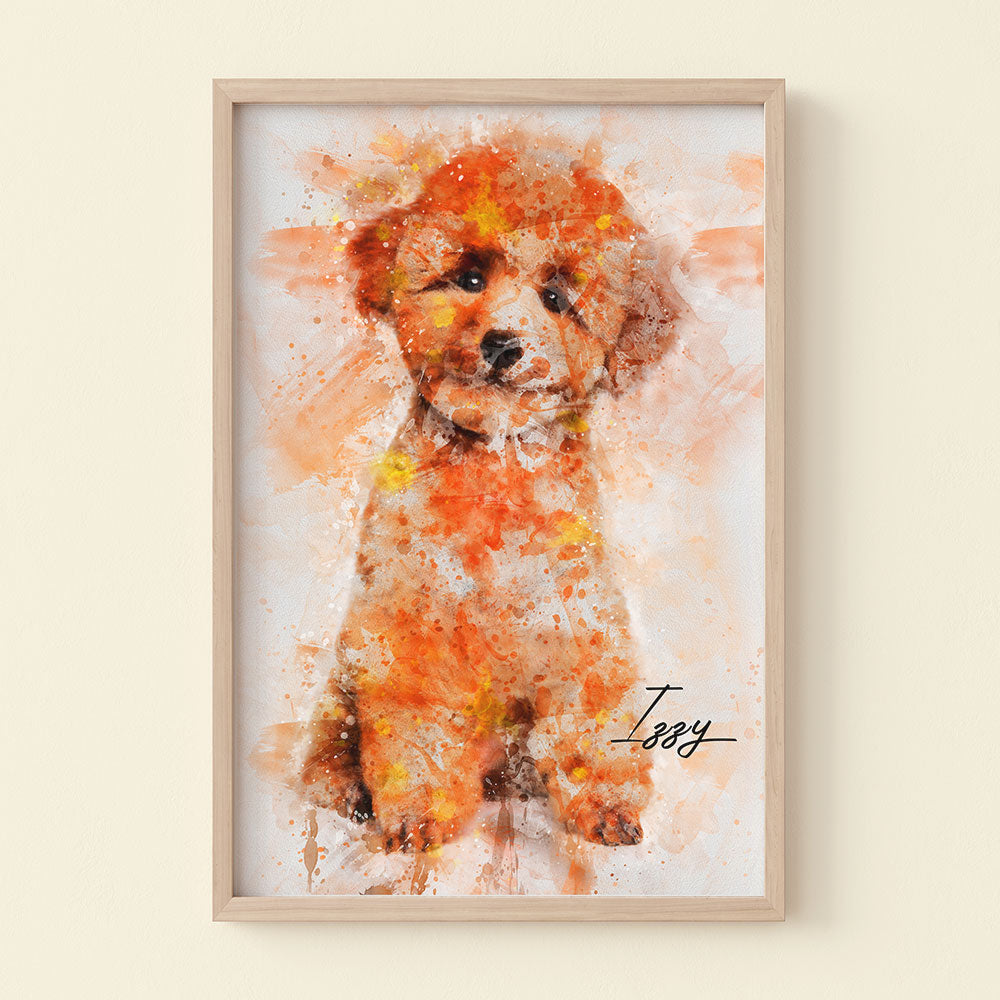 Watercolor Art - Custom Pet Photo Poster - Poster & Canvas - GoDuckee