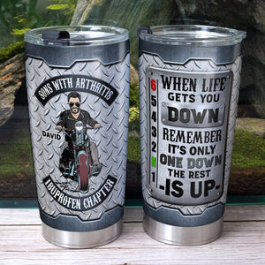 Sons Of Arthritis Ibuprofen Chapter Personalized Biker Tumbler Gift For Him - Tumbler Cup - GoDuckee