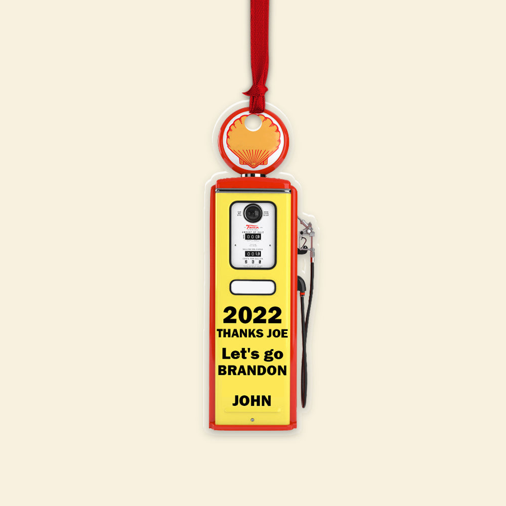 Personalized Gas Price Ornament, Christmas Tree Decor - Ornament - GoDuckee
