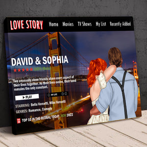 Personalized Movie Couple Canvas Print, Gift For Couple - Poster & Canvas - GoDuckee