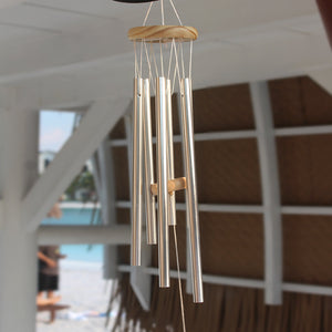 Personalized Memorial Dog/Cat Wind Chimes, Wait For Me At Rainbow Bridge - Wind Chimes - GoDuckee