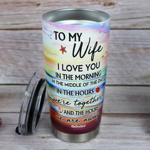 Couple With You Life's A Beach, Personalized Tumbler, Gifts for Wife, Her, Lover CPL1412 - Tumbler Cup - GoDuckee