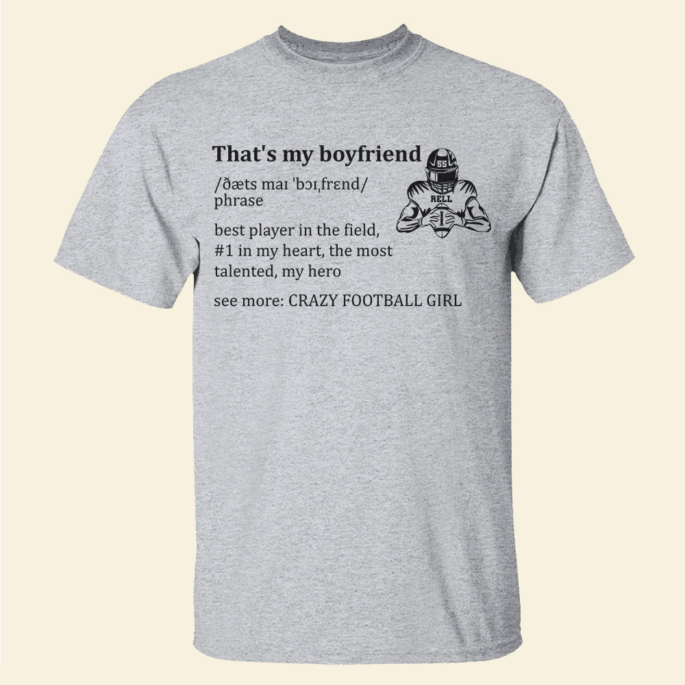 Best Player In The Field Personalized Football Mom Shirt, Gift For Football Lovers - Shirts - GoDuckee