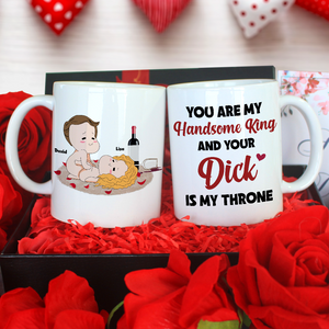 You Are My Handsome King Personalized Mug, Couple Gift - Coffee Mug - GoDuckee