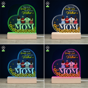 There Is No Greater Love Than The Love Of A Mother-Gift For Mother-Personalized Led Light-Mother's Day Led Light - Led Night Light - GoDuckee