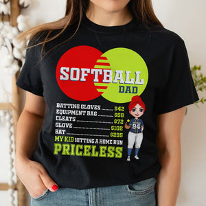 Softball My Kid Hitting A Home Run Priceless Personalized Shirts - Shirts - GoDuckee