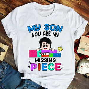 Personalized Shirts For Autism Lego Parents, You are my missing piece - Shirts - GoDuckee