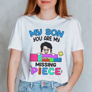 Personalized Shirts For Autism Lego Parents, You are my missing piece - Shirts - GoDuckee