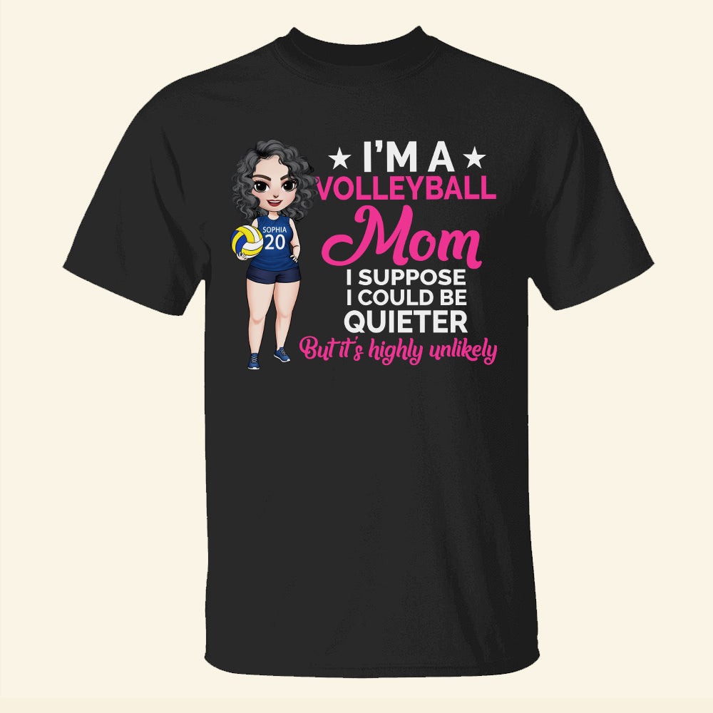 Volleyball I'm A Volleyball Mom - Personalized Shirt - Shirts - GoDuckee