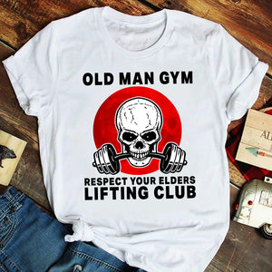 Weightlifting Old Man Gym Lifting Club Shirts - Shirts - GoDuckee