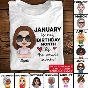 This Is My Birthday Month Personalized Birthday Shirt - Shirts - GoDuckee