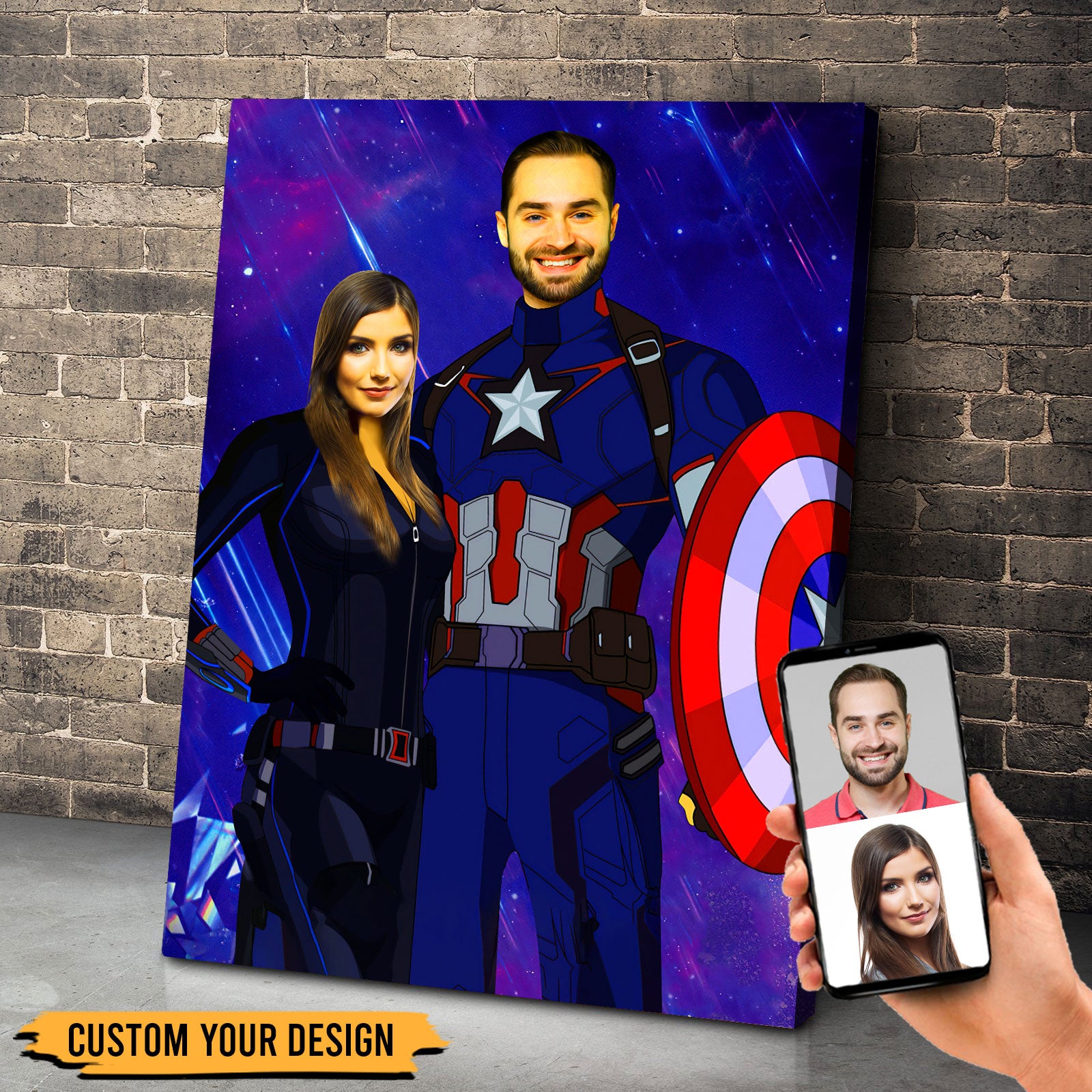 Custom Photo Fantastic Couple Wall Art - Poster & Canvas - GoDuckee