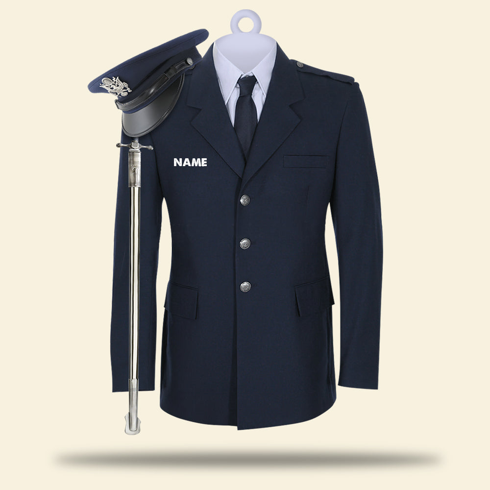 Airforce Uniform - Personalized Christmas Ornament - Airforce Christmas Ornament - Ornament - GoDuckee