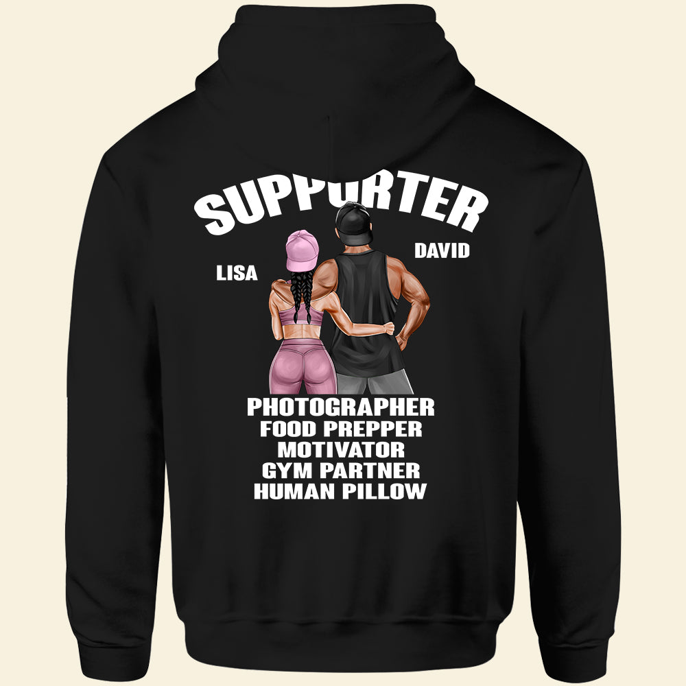 Couple Gym Supporter And Competitor - Personalized Shirt - Gift For Gymers - Shirts - GoDuckee