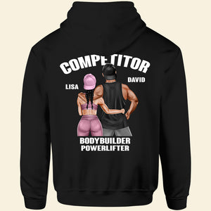 Couple Gym Supporter And Competitor - Personalized Shirt - Gift For Gymers - Shirts - GoDuckee