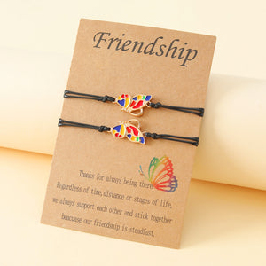 Friendship Hand Woven Bracelet - Gift For Friends, Besties - - GoDuckee