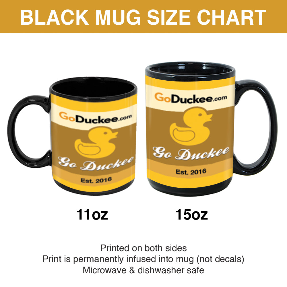 Black mug with a message of love: Anywhere but with you