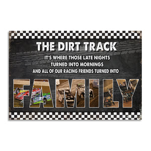 Dirt Track Racing - Custom Photo Poster - It's where those late nights - Poster & Canvas - GoDuckee