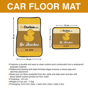 Personalized Veteran Car Mats, This Property Is Protected By A Veteran Lack of Patience, Custom Military Unit - Doormat - GoDuckee