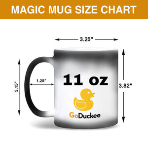 Funny Dad and Daughter Custom Photo Magic Mug Gift For Family - Magic Mug - GoDuckee