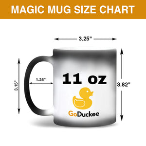 We Love Mom With All Our Hearts, Personalized Magic Mug - Magic Mug - GoDuckee