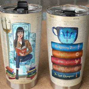 Percy Jackson- Personalized Tumbler Cup - The Olympians Rick Riordan - Tumbler Cup - GoDuckee