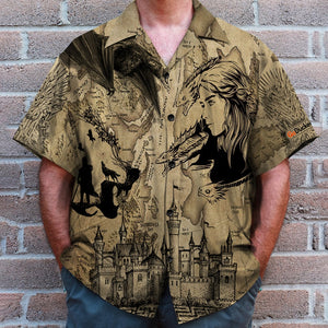 G.O.T Map Hawaiian Shirt and Shorts - G.O.T Map Pattern - Hawaiian Shirts - GoDuckee