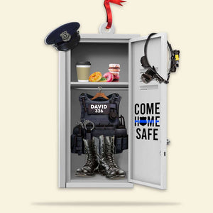 Police Locker Room, Personalized Acrylic Ornament - Ornament - GoDuckee