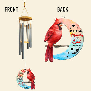 Listen To The Wind And Think Of Me In Your Heart Custom Wind Chimes - Wind Chimes - GoDuckee