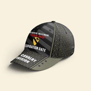 My Oath Of Enlistment Has No Expiration Date, Personalized Classic Cap, Military Gift with Custom Military Unit - Classic Cap - GoDuckee