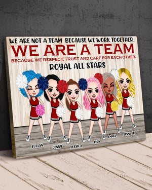 Personalized Cheerleading Girls Poster - We Are A Team Because We Respect Trust And Care For Each Other - Poster & Canvas - GoDuckee