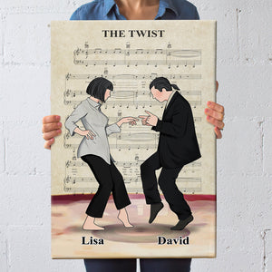 Personalized Dancing Couple Poster - The Twist Song - Vintage - Poster & Canvas - GoDuckee