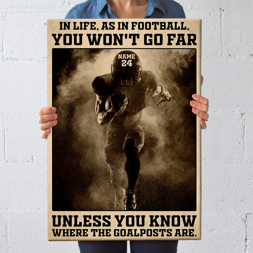 American Football The Only Person You Should Try To Be Better -  Personalized Wall Art