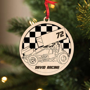 Racing Car Personalized Ornament - Ornament - GoDuckee