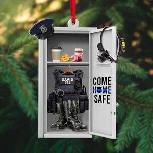 Police Locker Room, Personalized Acrylic Ornament - Ornament - GoDuckee