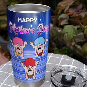 Congrats On Getting Thru A Whole Year, Personalized Tumbler, Gift For Mom, Mother's Day Gift, Babies Upside Down - Tumbler Cup - GoDuckee