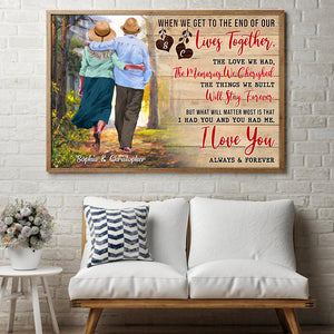 I Love You Always And Forever Personalized Elder Couple, Gift For Couple - Poster & Canvas - GoDuckee