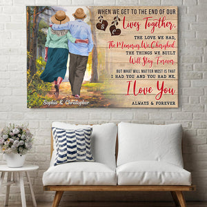I Love You Always And Forever Personalized Elder Couple, Gift For Couple - Poster & Canvas - GoDuckee
