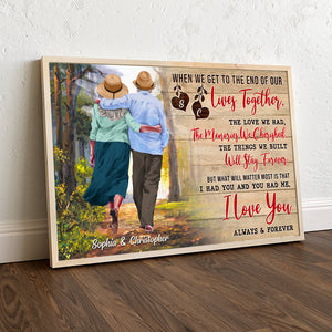 I Love You Always And Forever Personalized Elder Couple, Gift For Couple - Poster & Canvas - GoDuckee