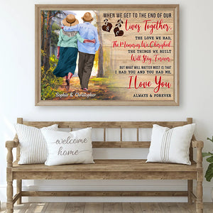 I Love You Always And Forever Personalized Elder Couple, Gift For Couple - Poster & Canvas - GoDuckee