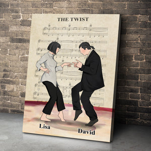 Personalized Dancing Couple Poster - The Twist Song - Vintage - Poster & Canvas - GoDuckee