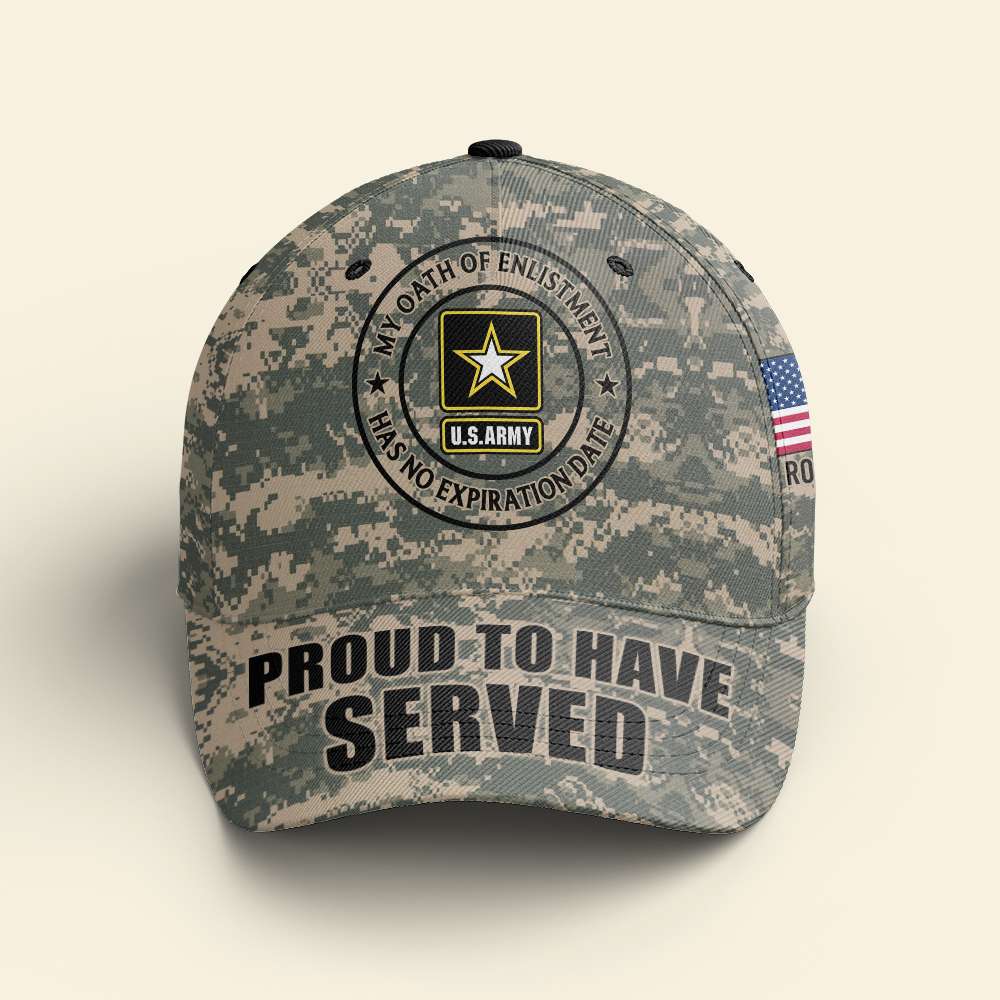 My Oath of Enlistment Has No Expiration Date, Personalized Classic Cap for Veteran, Custom Military Unit - Classic Cap - GoDuckee