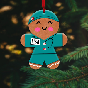 Nurse In Uniform, Personalized Shape Acrylic Ornament Christmas Gift - Ornament - GoDuckee