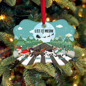 Let It Meow - Personalized Christmas Ornament - Christmas Gift For Cat Lovers - Ornament - GoDuckee