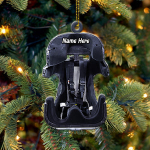 Racing Racing Racecar Seat With Harness - Personalized Christmas Ornament - Ornament - GoDuckee