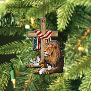 Jesus Lion - Personalized Christmas Ornament - Ornament - GoDuckee