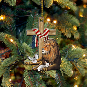 Jesus Lion - Personalized Christmas Ornament - Ornament - GoDuckee