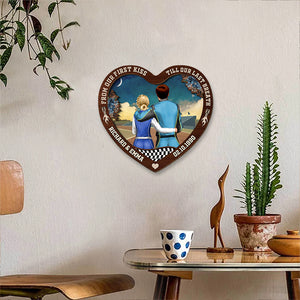 From Our First Kiss Till Our Last Breath - Personalized 3D 2-Layered Wood Art - Gift For Racing Couples - Wood Sign - GoDuckee
