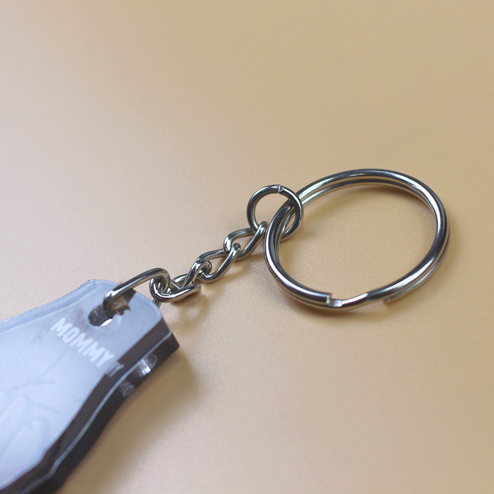 Dad and Kids Fist Bump, Personalized Keychain, Father's Day Gifts for Dads - Keychains - GoDuckee