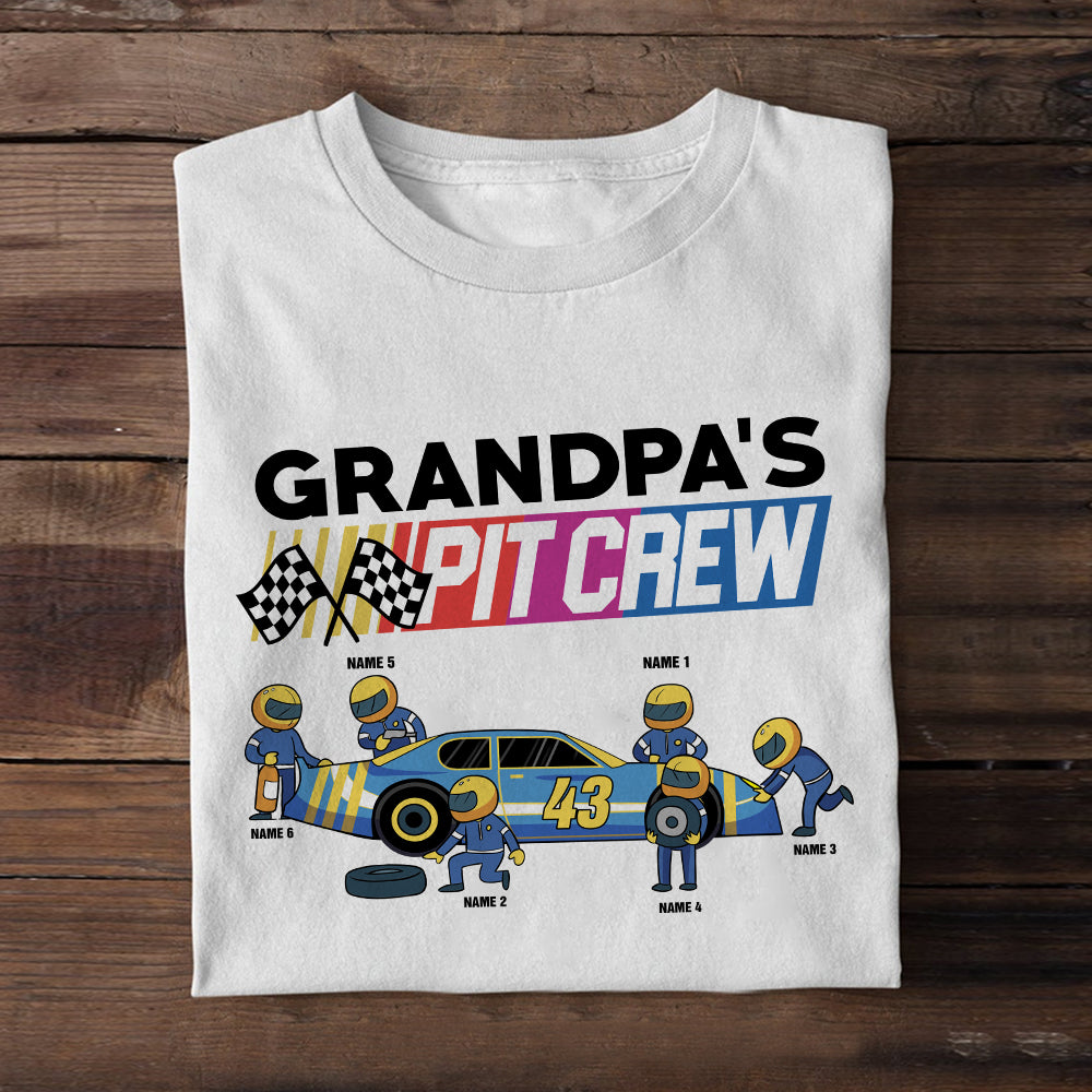 Personalized Racing Gifts For Grandpa Custom Shirts - Shirts - GoDuckee